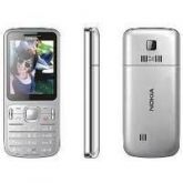Celular C501 C/ Bluetooth 2 Chips Quadriband - Preto/prata